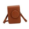 LiebeWH Retro Camera Protection Bag for Mini with Adjustable Shoulder Strap, Fit Design for Precise Camera Protection, Ideal Birthday (Brown) view 3