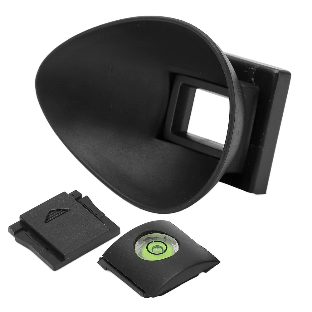 Acouto 22mm Viewfinder Eyecup 5D2 5D 6D - Rubber Eyepiece Eyecup with Top Cold Shoe Cover - Camera Viewfinder ElectronicsCamera & PhotoAccessoriesViewfinders