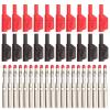 20PCS/10Pairs 4mm Nickel-Plated Lantern Sheath Retractable Tube Stackable Banana Wire Solder Connector High Voltage(10 Red 10 Black) view 2