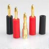 10/40PCS 4mm Gold Plated Speaker Banana Connector Horn Speakers Banana for Audio Video Speaker Cable Adapter(10 Black) view 3