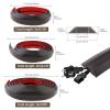 6.6Ft Floor Cord Covers Self Adhesive Cord Hider Extension Management Prevent Cable Trips Walnut Wood Grain for Cable Protector Cover view 2