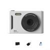 4K Digital Camera, 64MP Vlogging Camera for You-Tube, Retro CCD Portable 16X Digital Zoom- Compact Point and Shoot Camera for Photography Autofocus Travel Selfie Entry-level(White 32G) view 1