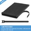 1,000 PCS 8 Inches Reusable Cable Ties | Adjustable Cord Wraps, Cable Straps | Hook & Loop Cord Organizer, Cable Management (100 PCS x 10 Packs) view 2