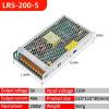 200W Series LRS Single Output Switch Power Supply 12V-16.7A-110/220V15%-200W view 2