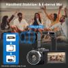 8K 64MP Camcorder Video Camera 18X Digital Zoom YouTube Vlogging Camera Webcam IR Night Vision WiFi 3.0Touch Screen Camcorders with Microphone (Renewed) view 3