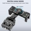 Aluminum Phone Tripod Mount with 3 Cold Shoe Vertical and Horizontal Universally Metal Adjustable Clamp Phone for Tripod Screw in view 3
