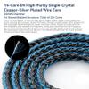 1.5m/5ft Long IEM Cable 2Pin, KBEAR ST16 Max Black in Ear Monitor Cable Earbud Wire, 16-Strand SPC HiFi Headphone Cable for Truthear x Crinacle Zero, Moondrop Blessing3, Kiwi Orchestra Lite etc view 4