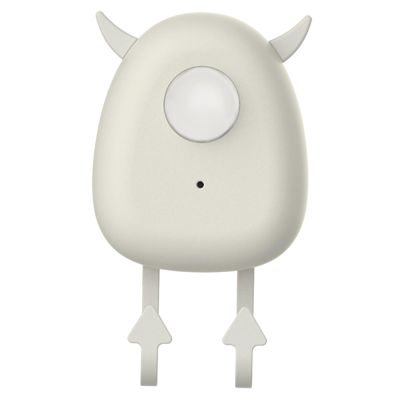 CHEOTIME Exit Voice Broadcast Reminder, Smart Electronics White Motion Sensor with Human Body Infrared Inductionfor Door Go Out Alert (White)