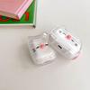 Transparent Clear Earphone Case for AirPods Pro, Cute Lovely Cat Face Soft TPU Silicone Case, Kitty Ear AirPods Pro 2 Cover Protective Skin Shockproof Protector for iPod Earbuds -Piggy view 3