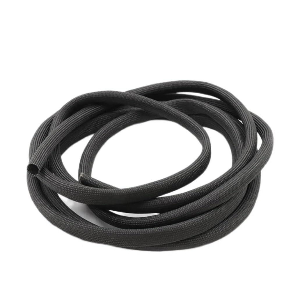 1pc Braided Fiberglass Sleeve - 1m & 5m Length, 1-40mm ID Woven Split Sleeving for Wire Protection & Insulation(Black,3MMx1M)