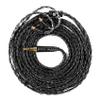 1.5m/5ft MMCX Cable 3.5mm, KBEAR ST16 Max Black in Ear Monitor Cable Earbud Wire, 16-Strand Silver-Plated Copper Wire for Shure SE215/SE425/SE535/SE846, JVC HA-FX850, WESTONE W40/W60 etc view 1