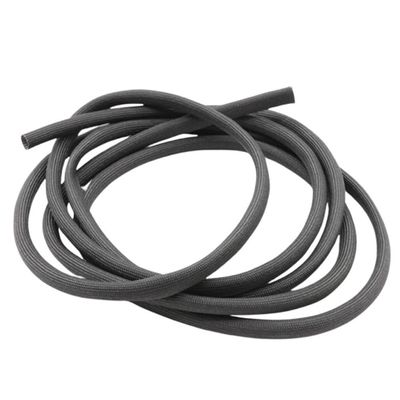1pc High-Temperature Fiber Braided Sleeve Wire Pipe Protector - 600C Heat Resistant Fiberglass Tube for Cable Management(Black,10mm x 1M)