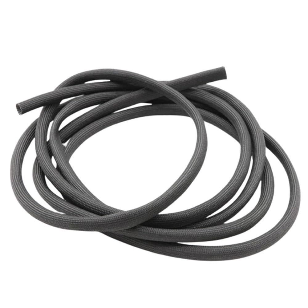 1pc High-Temperature Fiber Braided Sleeve Wire Pipe Protector - 600C Heat Resistant Fiberglass Tube for Cable Management(Black,10mm x 1M)