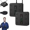 16-in-1 Power Strip with Switch & Surge Protection, 16 in 1 Power Strip Surge Protector with USB Ports, Extension Cord with Overload Protection for Home Office Dorm Essentials (2PC-A) view 1