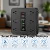 16-in-1 Power Strip with Switch & Surge Protection, 16 in 1 Power Strip Surge Protector with USB Ports, Extension Cord with Overload Protection for Home Office Dorm Essentials (2PC-A) view 2