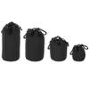 IREHGTYZ 1/2/4Pcs Camera Lens Pouch Bag Drawstring Lens Pouch with Thick Protective Neoprene Waterproof Lens Case for DSLR Camera Black(9x18cm 1Pcs) view 2