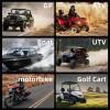 1200W 6.5 Inch Marine Speakers, Built-in Bluetooth & Amplifier, IPX6 Waterproof Powered Subwoofers, RGB Lights, 2-Way, Independent Remote Control, Boats Audio System for ATVs, UTVs, Jeeps, Golf Cart view 4