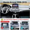 10 inch Touchscreen Car Stereo for Honda Accord 8th Generation 2008-2013, Android 13 Double Din Car Radio with Carplay & Android Auto in-Dash Navigation BT Mirror Link WiFi Backup Camera 2+32G view 2