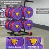 4/6/8 Axle Cable Caddy,Removable Electrical Wire Spool Holder Cart,Wire Spool Rack with Wheels,for Retail Industrial Wire Pullers view 3