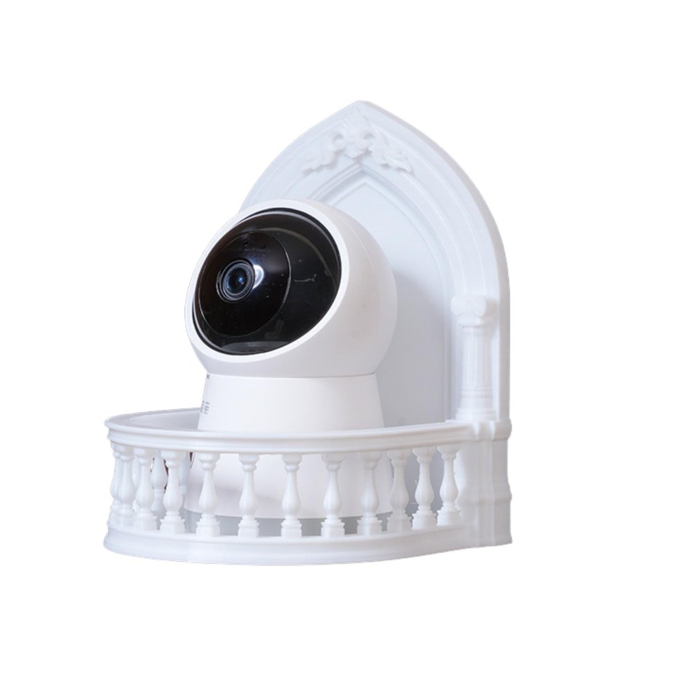 CUTEZING Camera Holder Wall Mount Holder for Tapo Pan/Tilt (C200 & C210) Smart Security Camera, Wall Decoration Custom Designed Bracket, Reduce Blind Spots & Clutter Adhesive Install