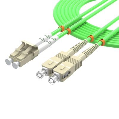lidkew LC/UPC to SC/UPC Fiber Patch Cable, 40/100GB OM5 Fiber Optic Cable,25Meters 82ft Multimode Dual Core LSZH Jacket 50/125m Fiber Optic Cord