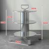 GFXYQPDNV Heavy-Duty Steel Wire Spool Rack Portable Cable Caddy Wire Dispenser Rack Wire Reel Spinner Large Electrical Cables Display Storage view 2