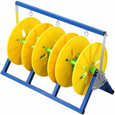 3/4 Reel Electrical Wire Spool Holder, Folding Wire Spool Rack, Floor-standing Cable Dispenser, for Electrical Industrial and Retail Use