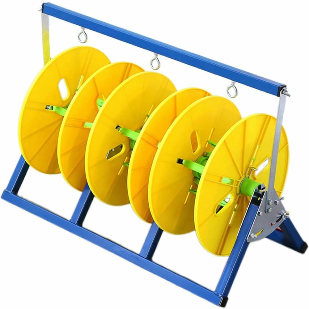 3/4 Reel Electrical Wire Spool Holder, Folding Wire Spool Rack, Floor-standing Cable Dispenser, for Electrical Industrial and Retail Use