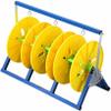 3/4 Reel Electrical Wire Spool Holder, Folding Wire Spool Rack, Floor-standing Cable Dispenser, for Electrical Industrial and Retail Use view 1