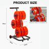 4/6 Reel Wire Spool Rack with Wheel,Cable Dispenser with Storage Tray,Electrical Wire Spool Holder Cart,for Electrical Wire Pullers view 2