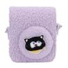Keenso Camera Storage Bag, Plush Protective Cover with Hanging Rope for Mini 12 Instant Camera, Lightweight and Stylish Travel Accessory for Photography Lovers (Purple) view 2