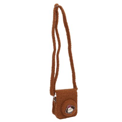 Keenso Camera Storage Bag, Plush Protective Cover with Hanging Rope for Mini 12 Instant Camera, Lightweight and Stylish Travel Accessory for Photography Lovers (Brown)