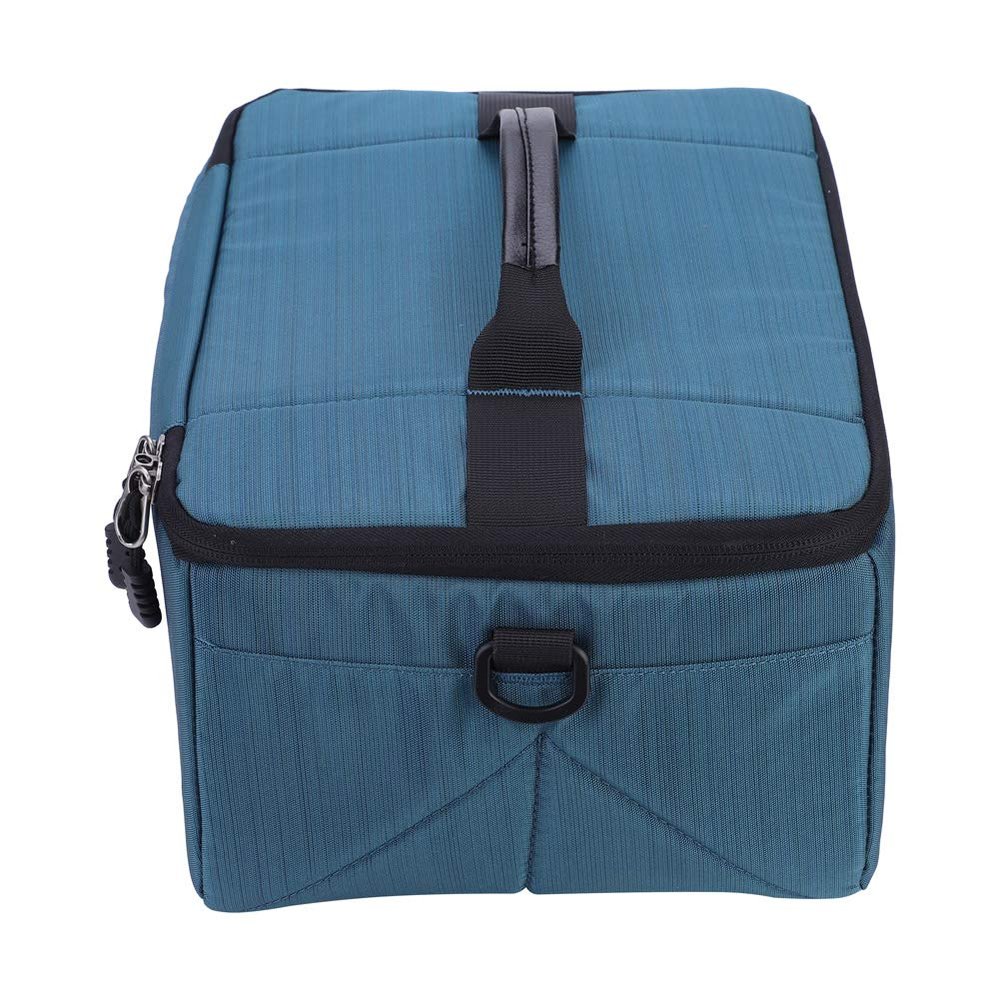 aqxreight Fordable Protective Insert Partition Handle Camera Lens Bag Case Pouch (Blue)