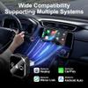 2026 Upgrade 3 in 1 Wireless Carplay Mirror Link Adapter for iPhone/Apple/Android Phone to Car Screen, Auto Connect, Dual 2.4/5GHz WiFi and Bluetooth 5.0, Wired to Wireless(for iPhone,1pc) view 2