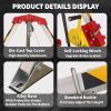 UPLTOE Confined Space Tripod Kit,Confined Space Tripod 7' Legs and 99' Cable,Confined Space Rescue Tripod 32.8 Fall Protection,for Traditional Confined Spaces 2600lbswinch+Fallprotection+safetybelt view 2