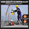 UPLTOE Confined Space Tripod Kit,Confined Space Tripod 7' Legs and 99' Cable,Confined Space Rescue Tripod 32.8 Fall Protection,for Traditional Confined Spaces 2600lbswinch+Fallprotection+safetybelt view 4