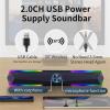 kuaidh Sound Box Home Theater Speaker Powerful Bass Cable for TV PC Speakers Desktop view 2