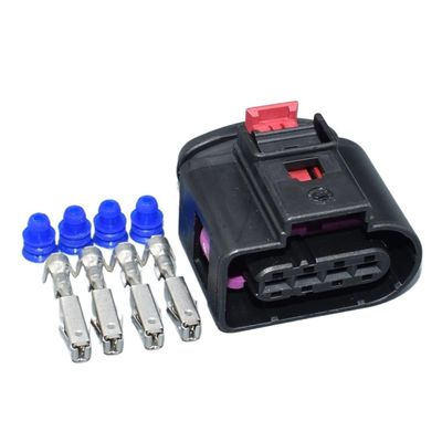 HUABAO 4 Pin Female Ignition Coil Connector Plug with Terminal Seal for Car 8K0 971 994 8K0971994(5set)