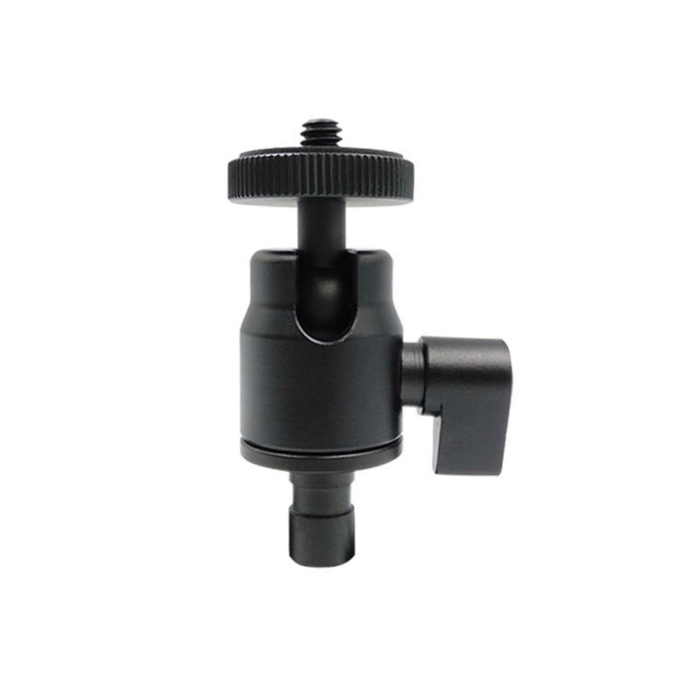 Aluminum Alloy Ball Joint Mount Camera Ballhead Easy for Tripods and Selfie Sticks with 1/4inch Connection Professional Camera Mount