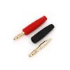 10Pcs 4mm Red and Black Wire Solder Type Gold Plate Male Banana Connector view 4