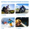 Helmet Camera, 4K WiFi Action Camera with 140 Wide Angle Lens and 1080P Video, Rechargeable Bike Light with 3 Modes, for Motorcycle Bike Cycling Outdoor Sports (Dark Gray) view 3