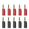 10PCS 2MM Banana Gold Plating Stackable Electrical Terminal Connector Accessories 5 Colors J.10003(5 red 5 Black) view 2