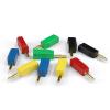 10PCS 2MM Banana Gold Plating Stackable Electrical Terminal Connector Accessories 5 Colors J.10003(5 red 5 Black) view 3