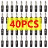 40Pcs 4mm Banana Connector Horn Speaker Compatible with Up to 3mm Diameter of Speaker Cable(40 Black) view 2