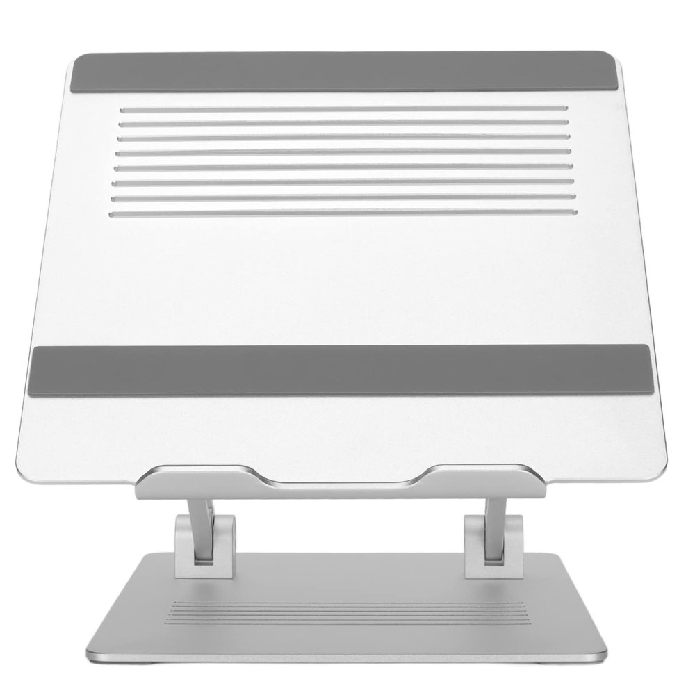DouWen MO Laptop Stand, Portable Computer Stand, Foldable Aluminum y Laptop with Dam Shaft, ing Heat Dissipation for Notebook, Silver