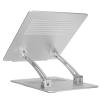 DouWen MO Laptop Stand, Portable Computer Stand, Foldable Aluminum y Laptop with Dam Shaft, ing Heat Dissipation for Notebook, Silver view 3