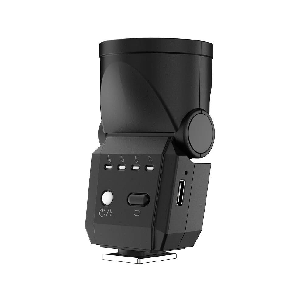 Mcoplus Mini Flash Speedlite GN8 for Sony A7III A7IV A7R5 A7RIII A7RIV A9 A7RII A7R A6000 A6300 A6400 RX10 ZV-1 ZV-E1 ZV-E10 II(F02 Black)