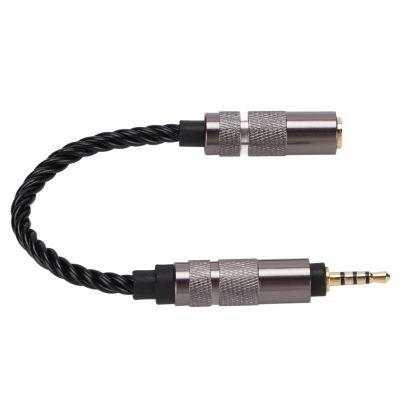 HUIMIMA Audio Jack Connector,2.5mm Male to 3. Female Stereo Adapter, Headphone Extender Cables Headset Converter for Smartphones Tablets