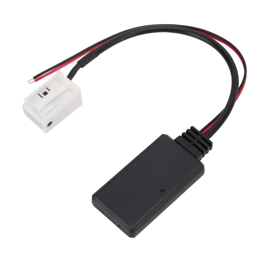 Klanata 12Pin Bluetooth 5.0 Auxiliary Adapter Cable, Replacement for Citroen C2 C3 C4 C5 C6 C8, 308 4007 Expert, Replaces OE RD4