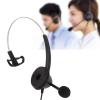 Aurovibe H360 2.5VA Single Sided Headset, Single Ear Customer Service Headphone, Monaural Headph with Volume Adjustment, Weight ABS l for Call Center eting view 2